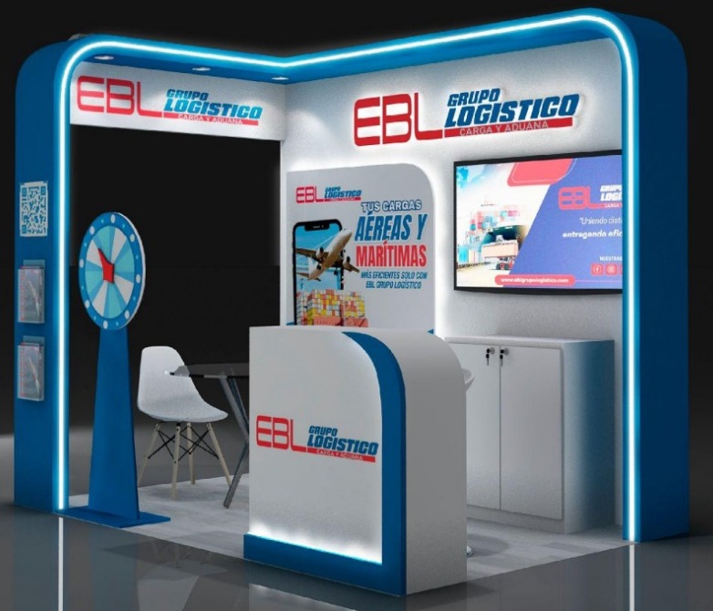 Stand de Grupo Corban en el evento Peru Cargo Week.